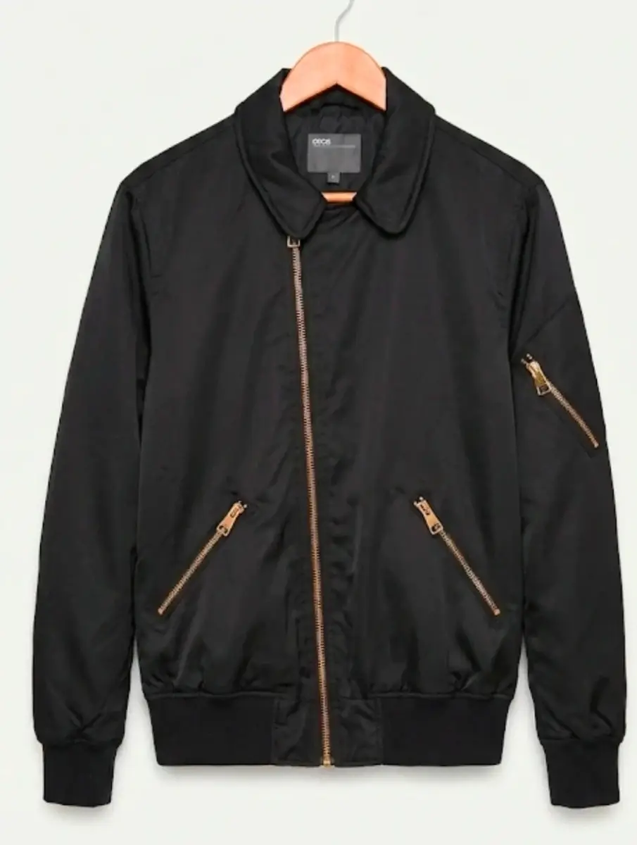 Mens Asos Bomber Jacket Size M Black