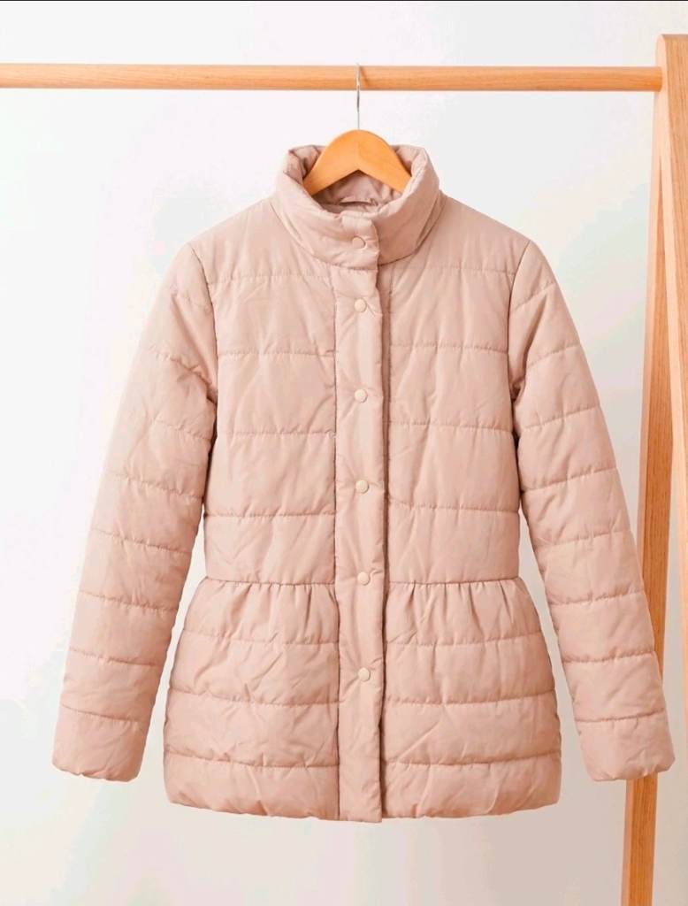 New Womens Boohoo light padded puffer jacket coat size 10-12