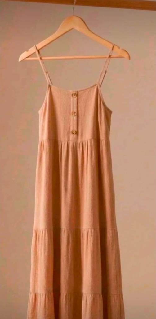 Womens cheese cloth tiered maxi dress size 6