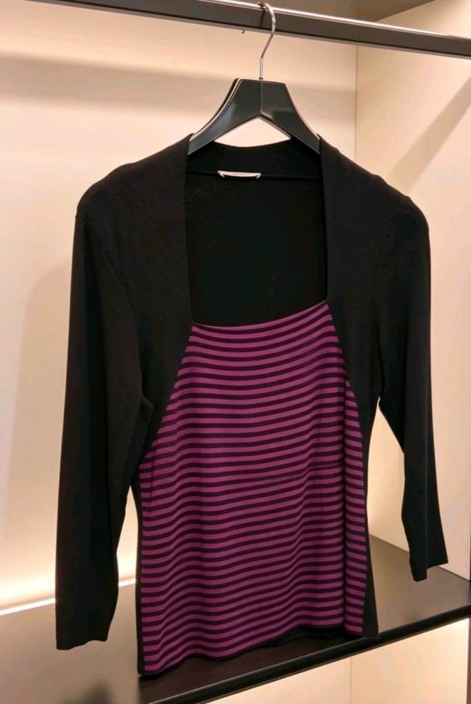 Womens Precis bolero striped top size 8