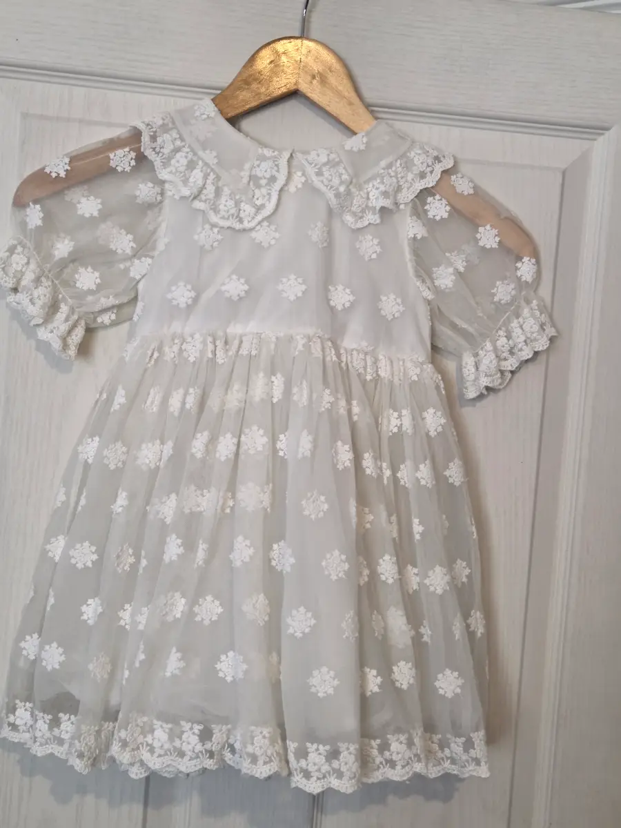 Girls Next Stunning Floral Mesh Occasion Dress Age 3-4