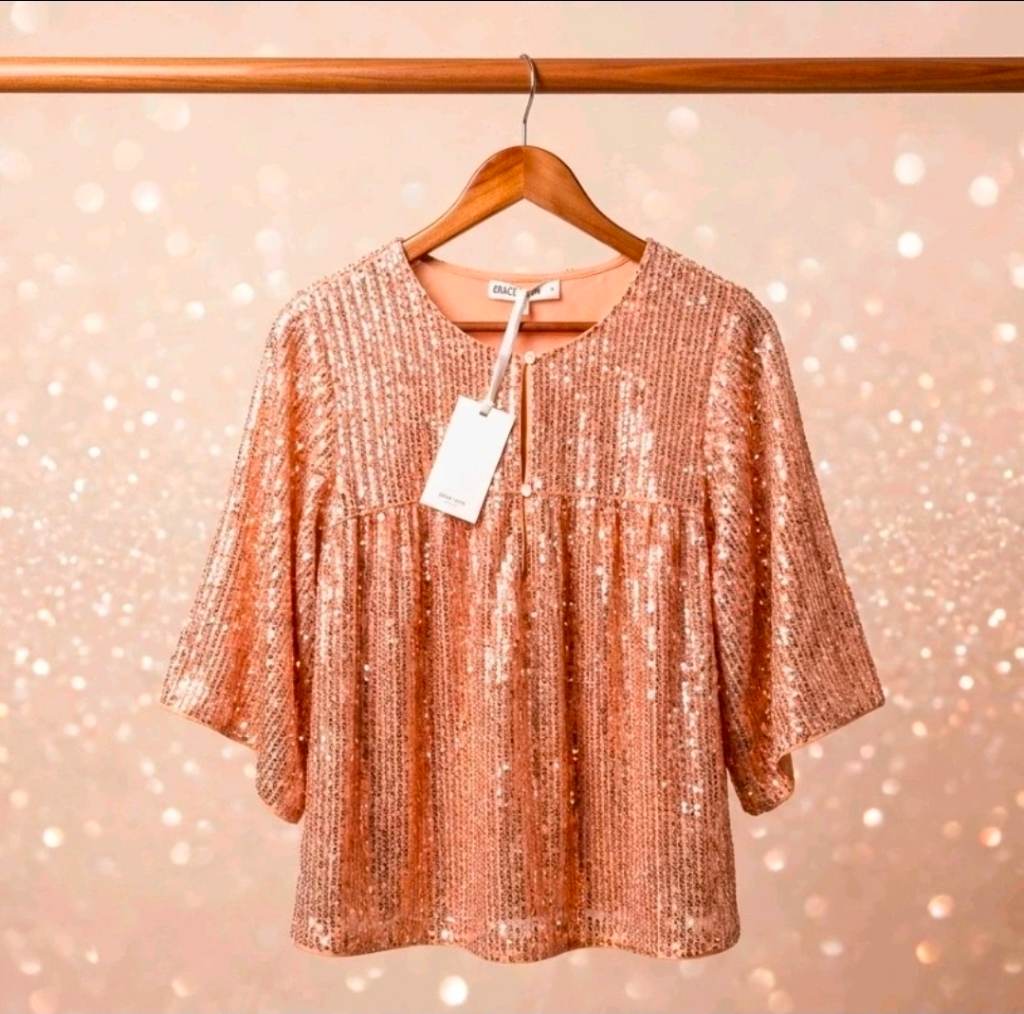 New Stunning Womens Grace Karin Sparkly Sequin Size 8-10