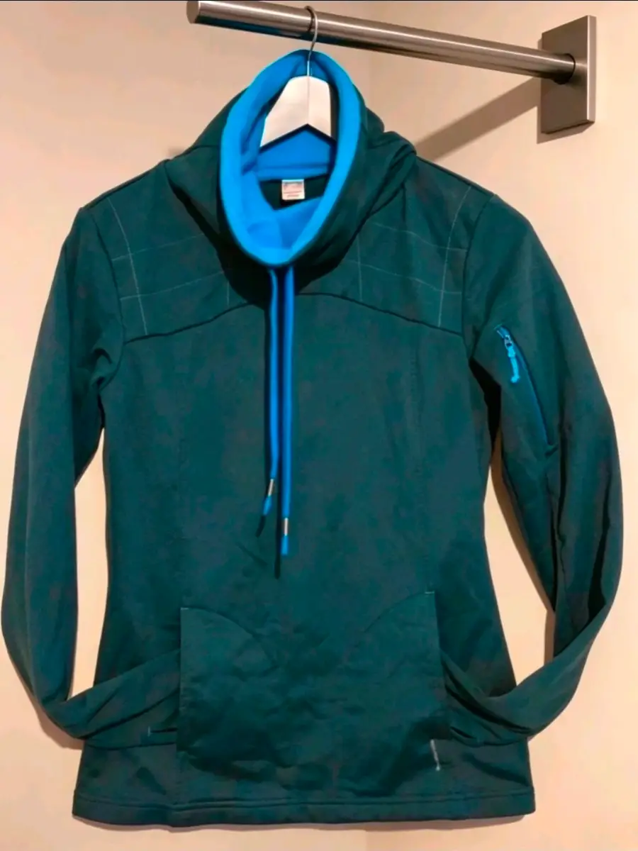 Womens Quechua Fleece neck soft shell outdoors top size 6
