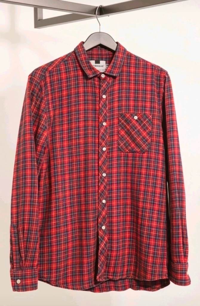 Mens Topshop Tartan Towelling Y2K Shirt Size M