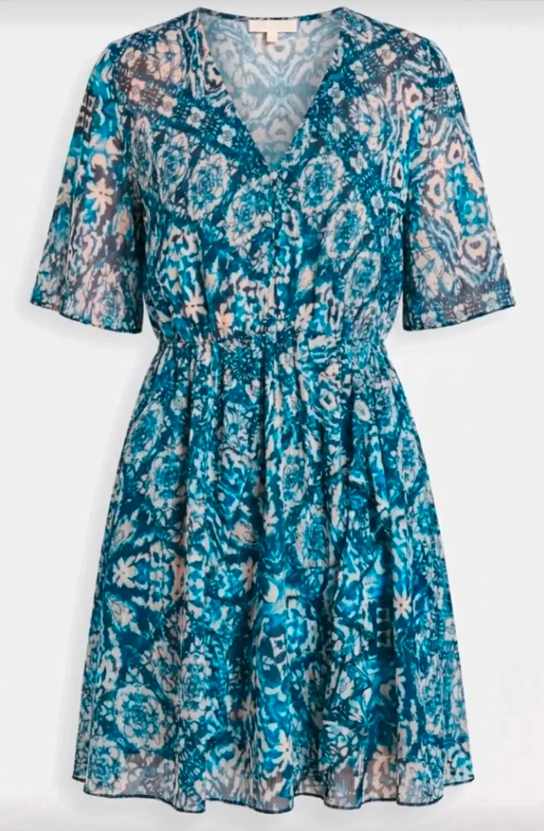 Womens Zara Frilly Detail V Neck Short Sleeve dress size 6