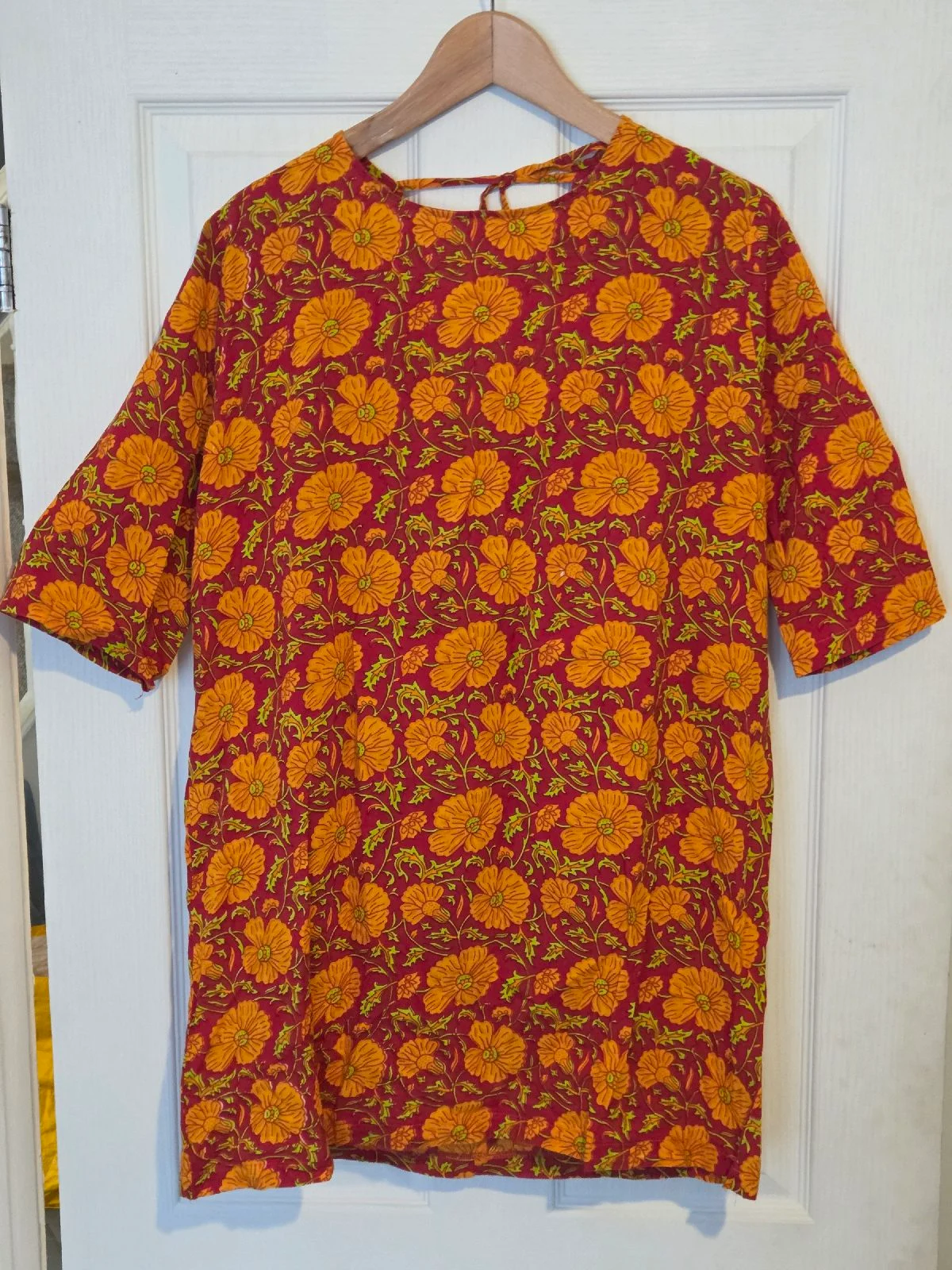 Reclaimed Vintage Floral Tunic Dress Top — UK 12–14 — Excellent Condition
