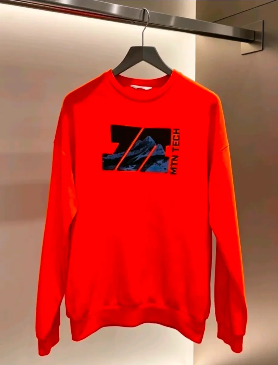 Boys H&M Motif Sweater Top age 14-15 Orange