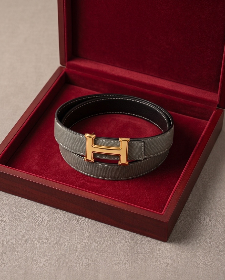 Reversible belt (grey/black)