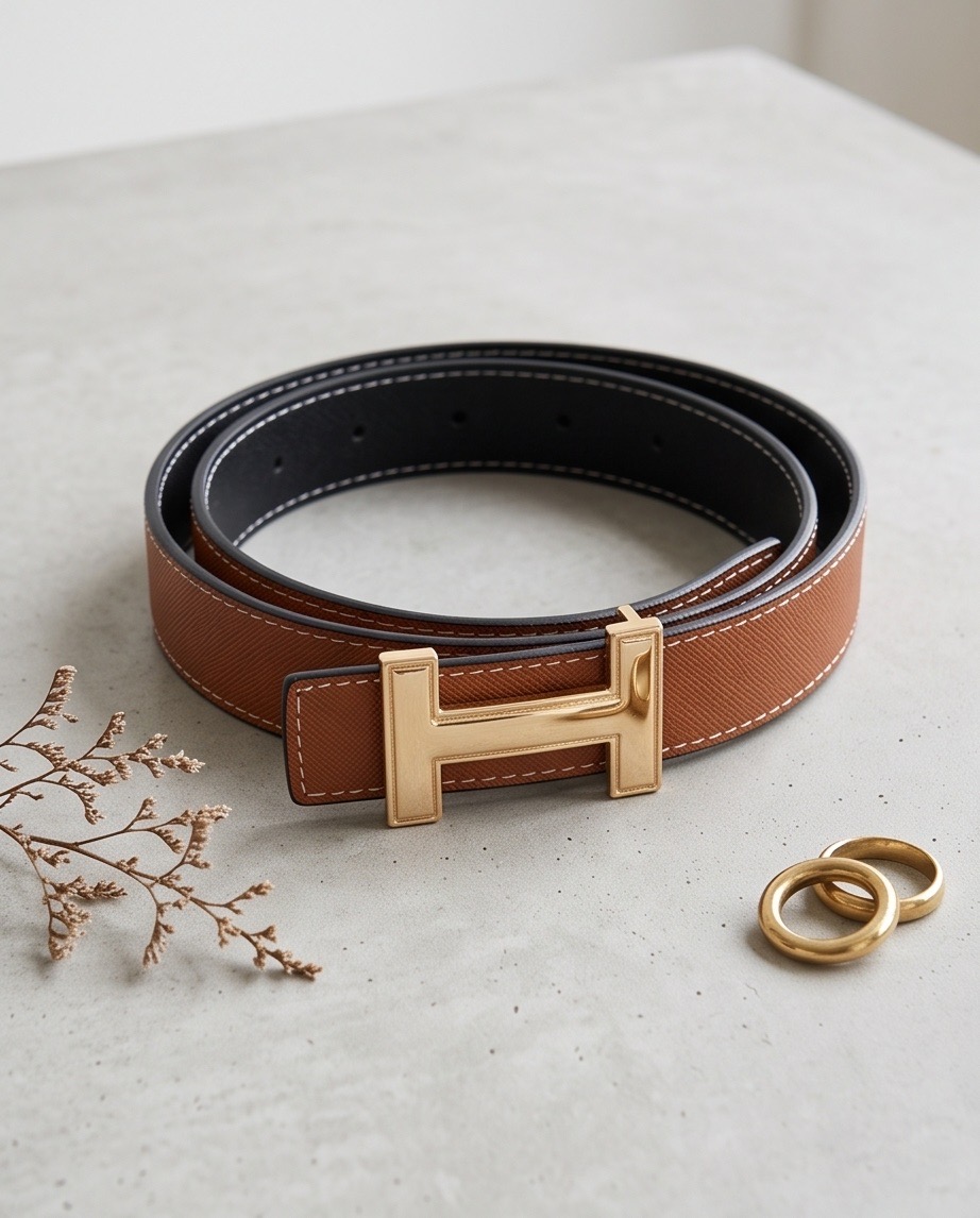 Reversible belt (brown/black)