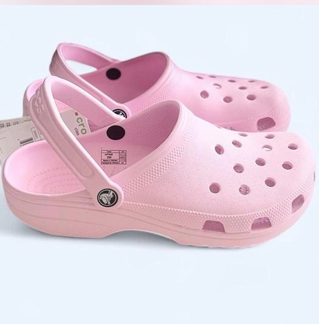 Pink crocs uk 5