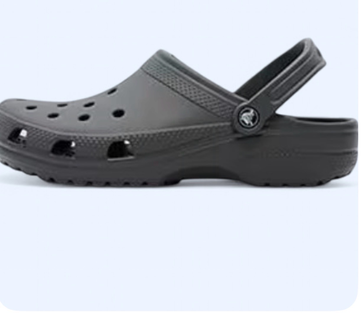 Grey Crocs uk 5  unisex with free charms