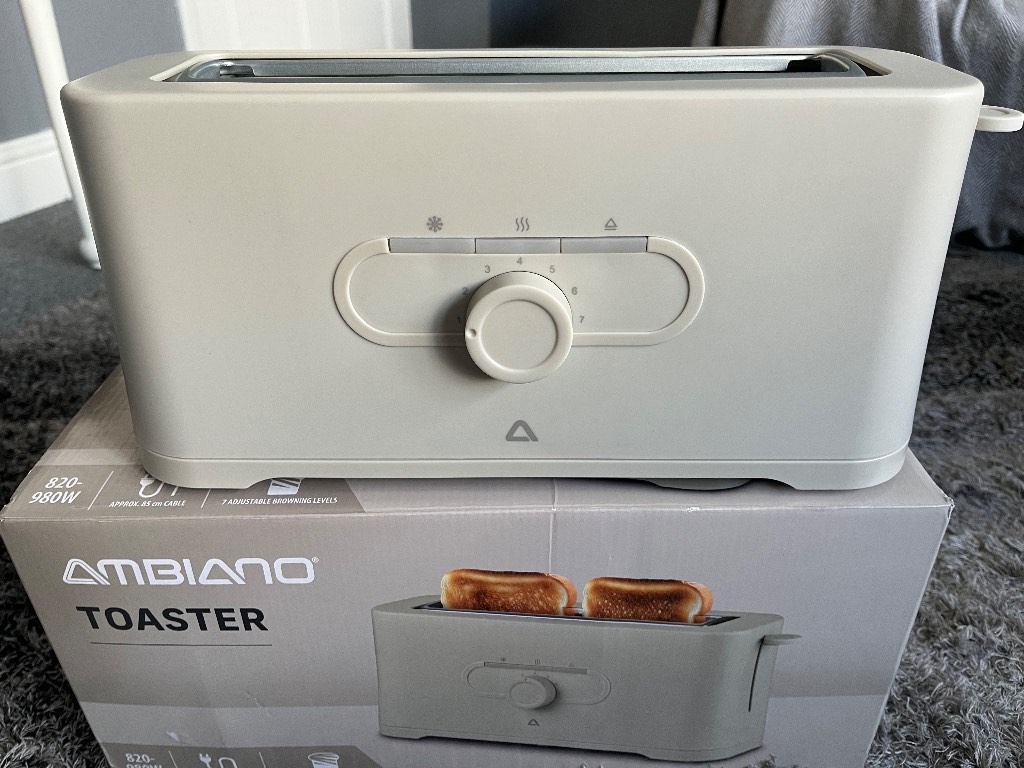 Ambiano 2-Slice Toaster – Cream/Oatmeal | Brand New & Unused