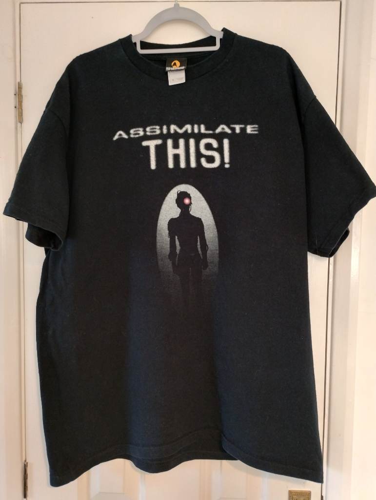 Rare Vintage Star Trek Experience 'Assimilate This' Borg t shirt 2XL