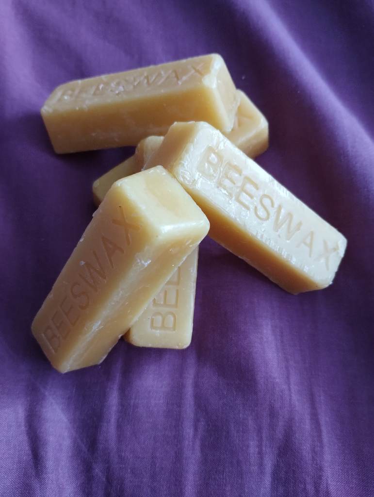Pack of five 1oz Pure Beeswax Bars