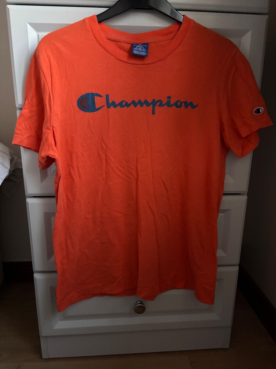 Champion orange men’s t shirt size small