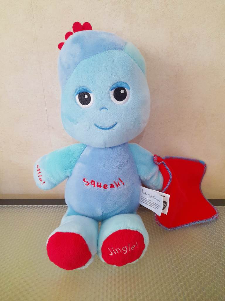 In the Night Garden soft toy Iggle Piggle Rattle Squeak Jingle activity Soft toy golden bear 2022