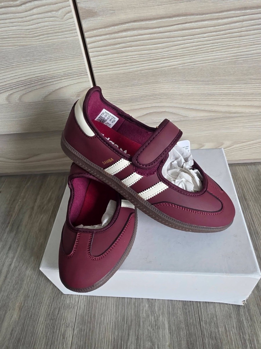 Brand New Burgundy Adidas Samba Jane’s - Size 5