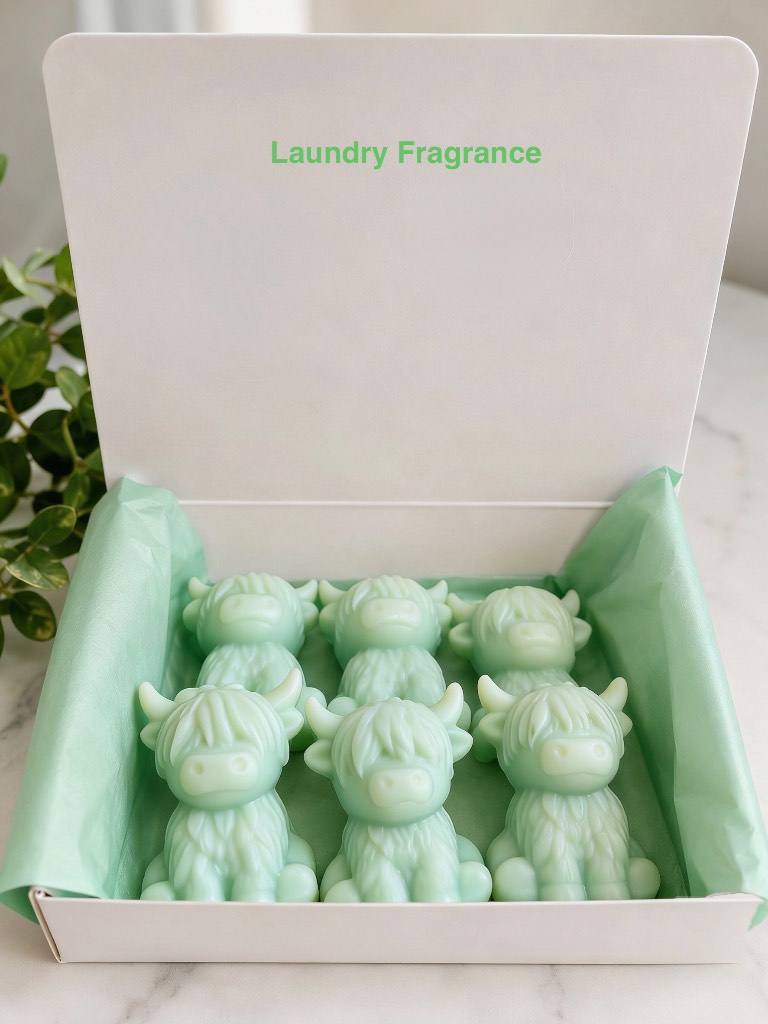 Wax melts 18  highland cows (3 boxes) highly scented in gift boxes