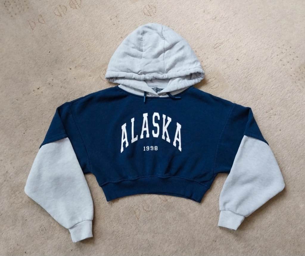 Girls Short Hooded Jumper
