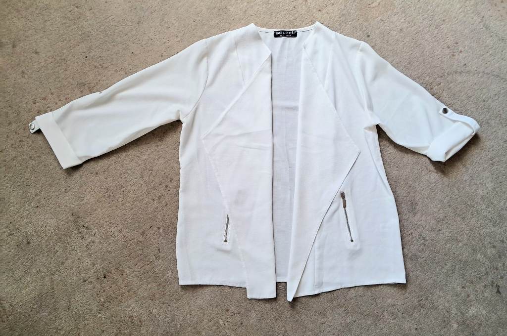Ladies Cream Open Blazer