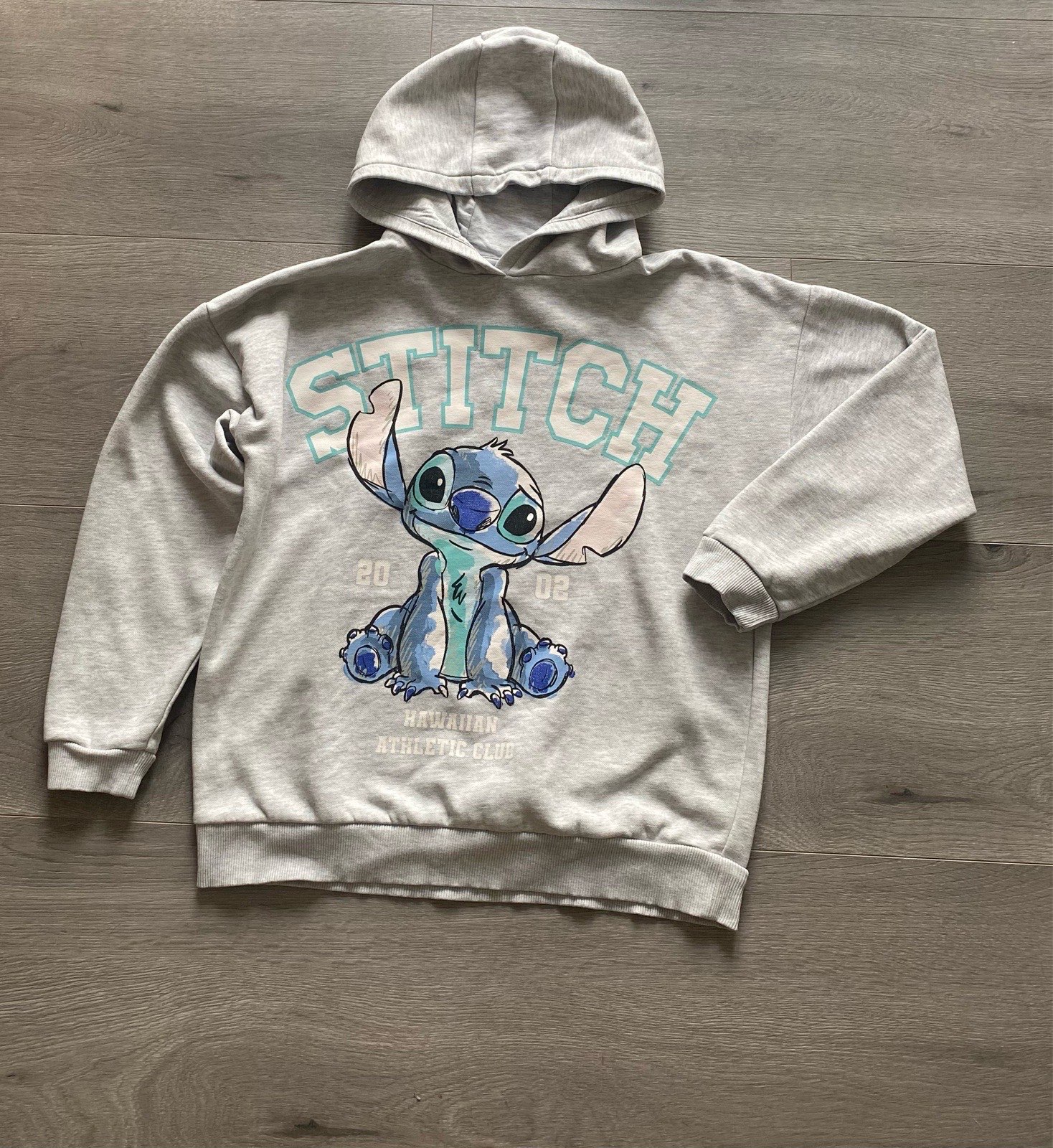 Girls Disney Stitch Light Grey Jumper Hoodie