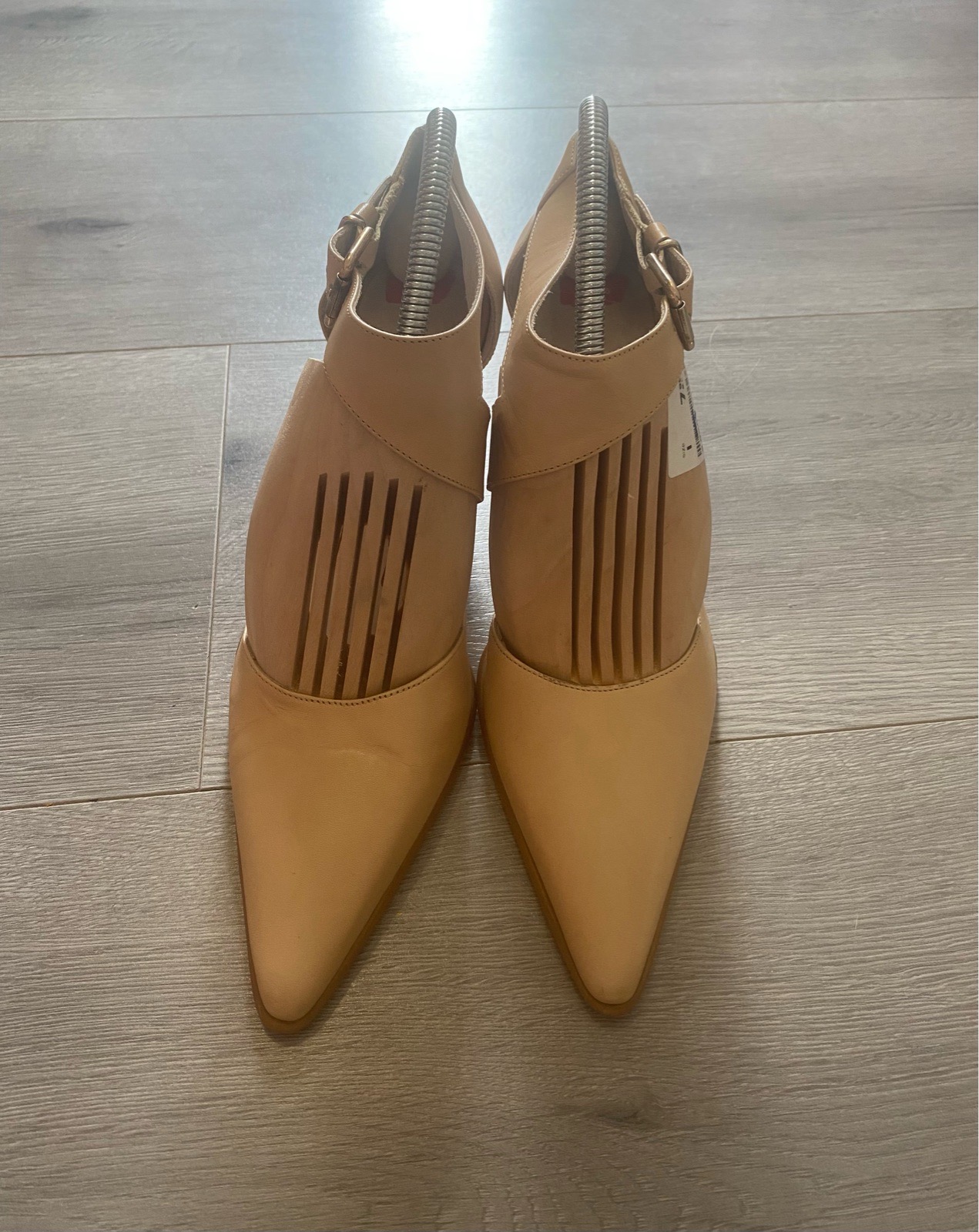 Womens San Marina Beige Heeled Shoes