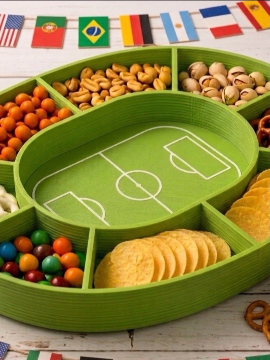 The Snack Arena Football Stadium Platter Game Day Serving Tray & Party Platter