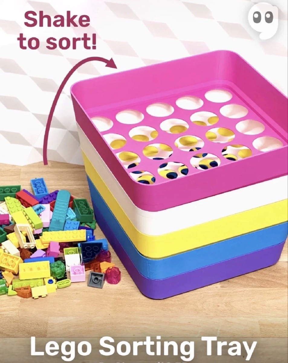 5 Stackable LEGO Sorting Trays | Brick Storage Box Container | Organiser