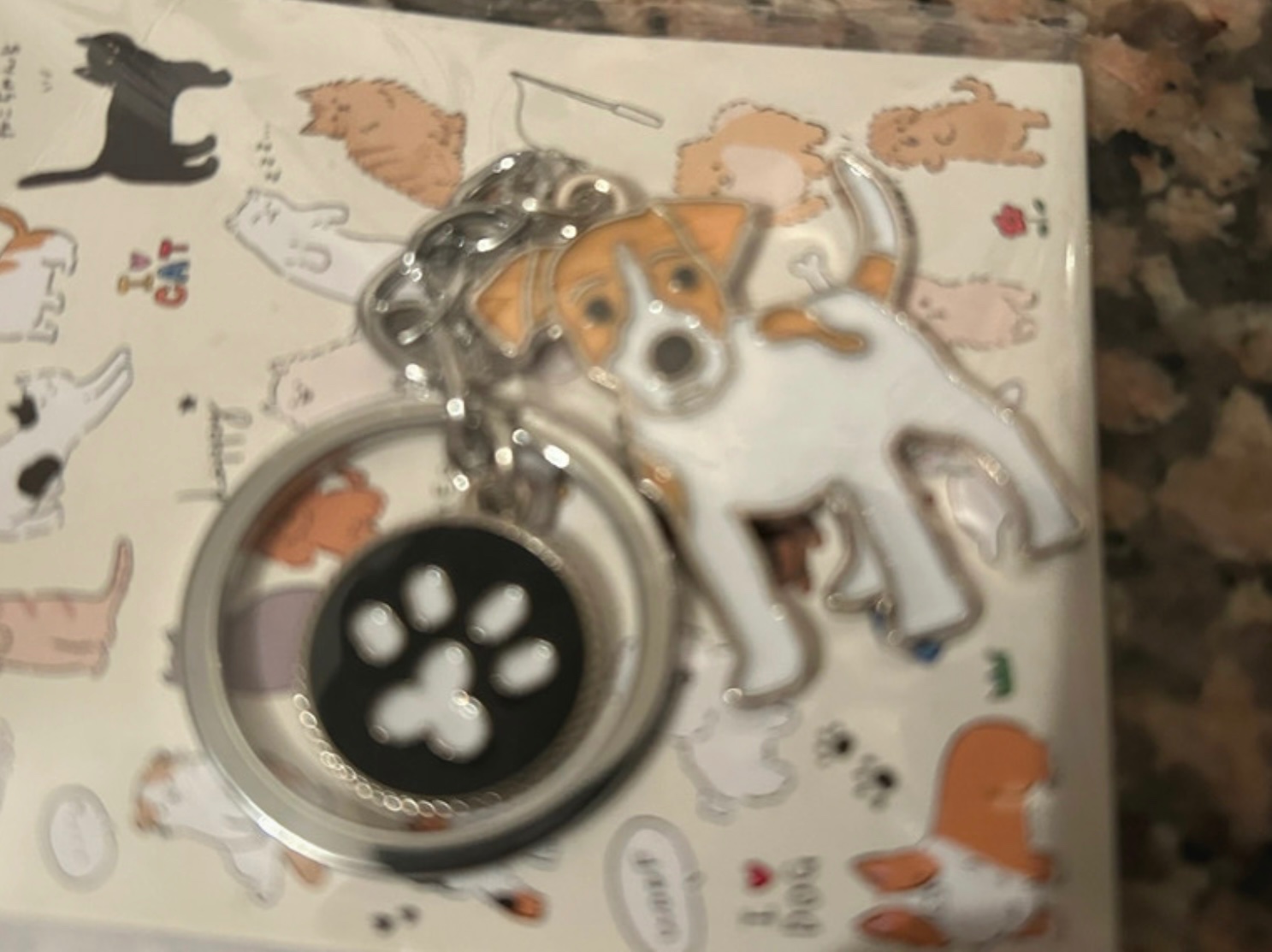 Jack Russell Terrier keyring gift/present keychain new