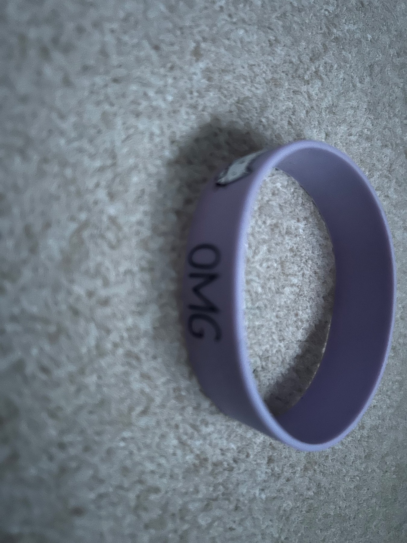 Friendship bracelet band omg BFF purple with cat on