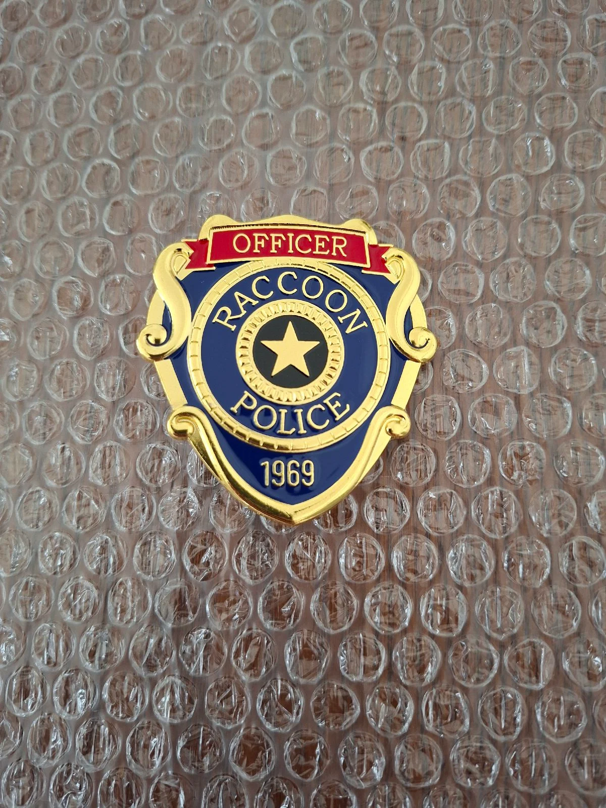 Resident Evil RPD Racoon Police Officer Replica Pin Badge