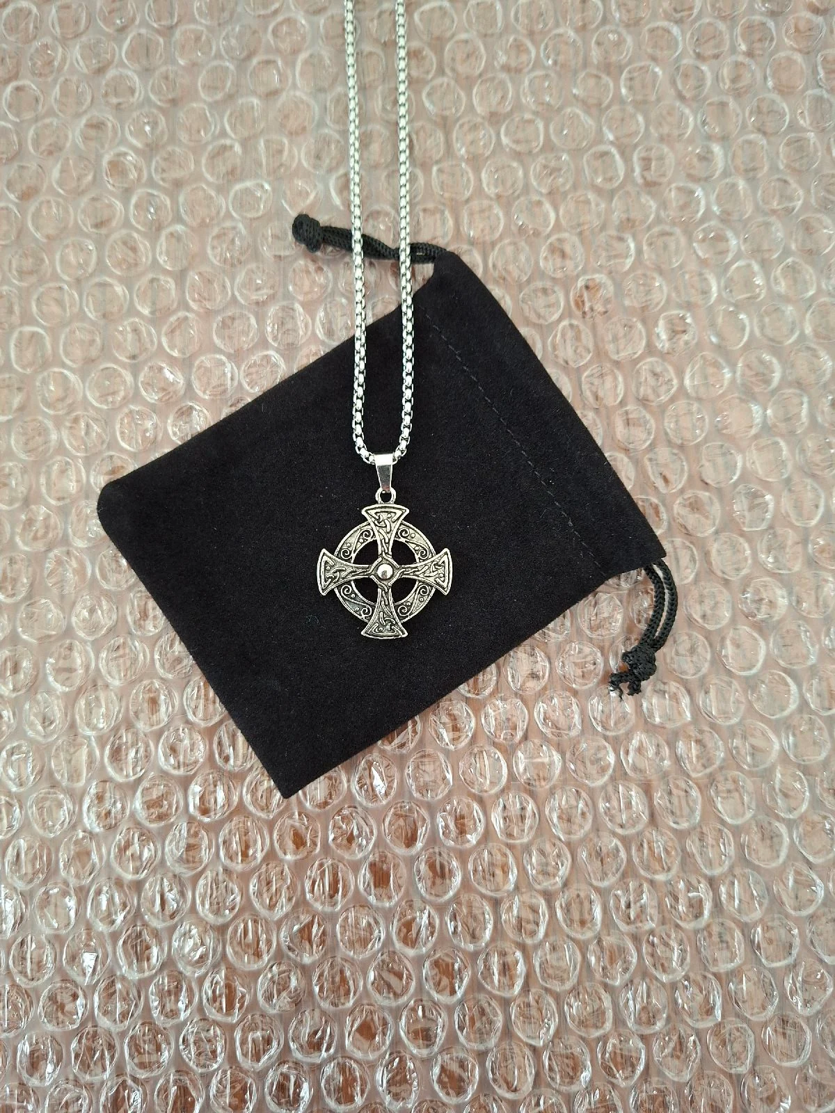 Gothic Irish Celtic Cross Necklace