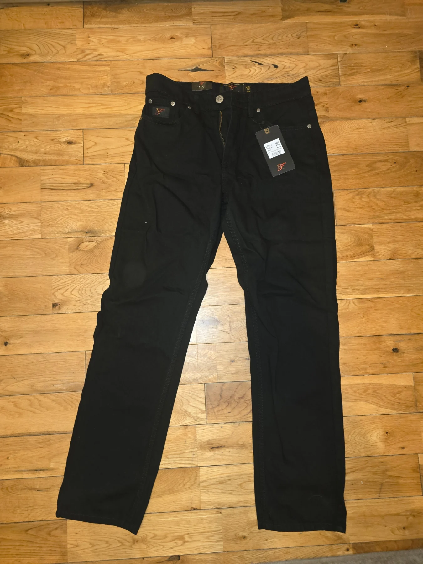 Forge Black Straight Jeans • Size 32/R • Brand New With Tags
