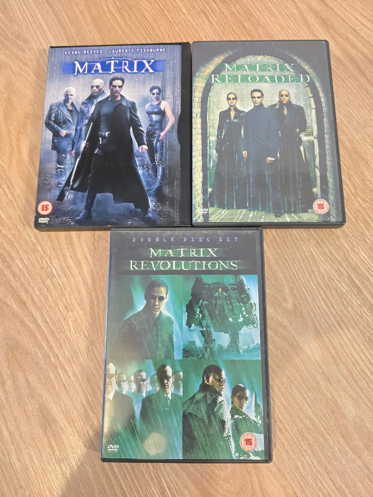 Matrix Trilogy DVD Bundle • Matrix / Reloaded / Revolutions • Keanu Reeves • Region 2