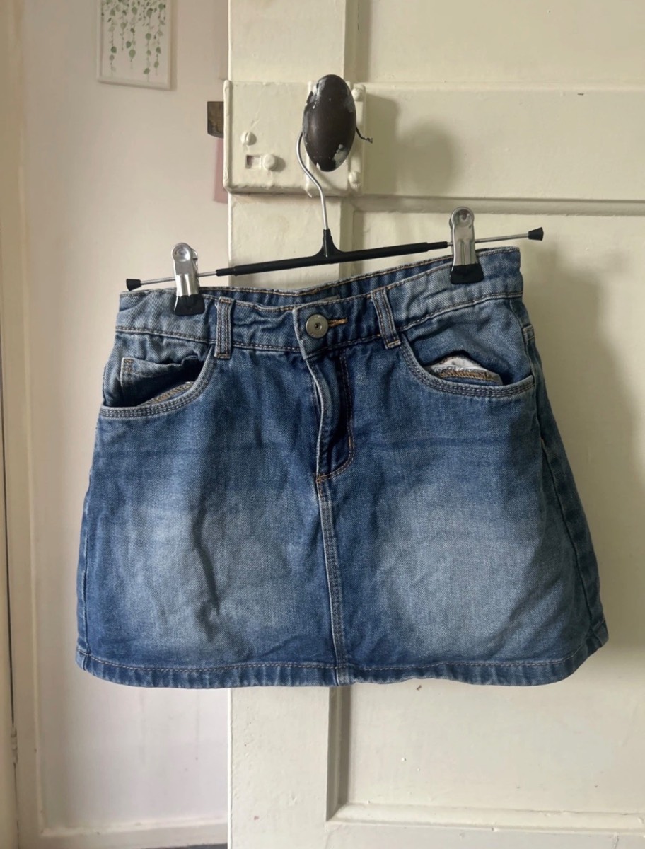 Girls Denim Skirt Age 10 Vertbaudet