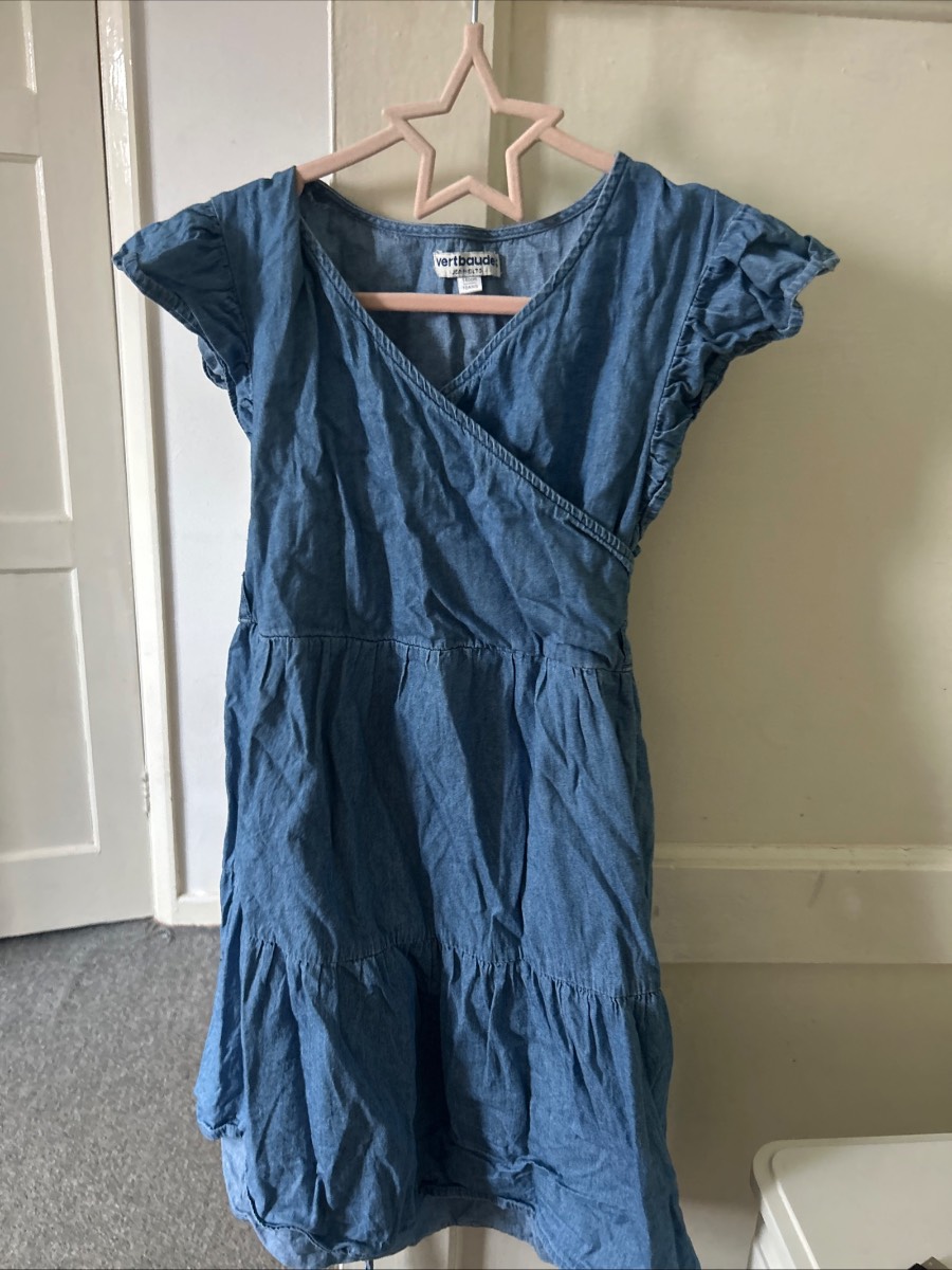 Girls Denim Dress Age 10 Vertbaudes