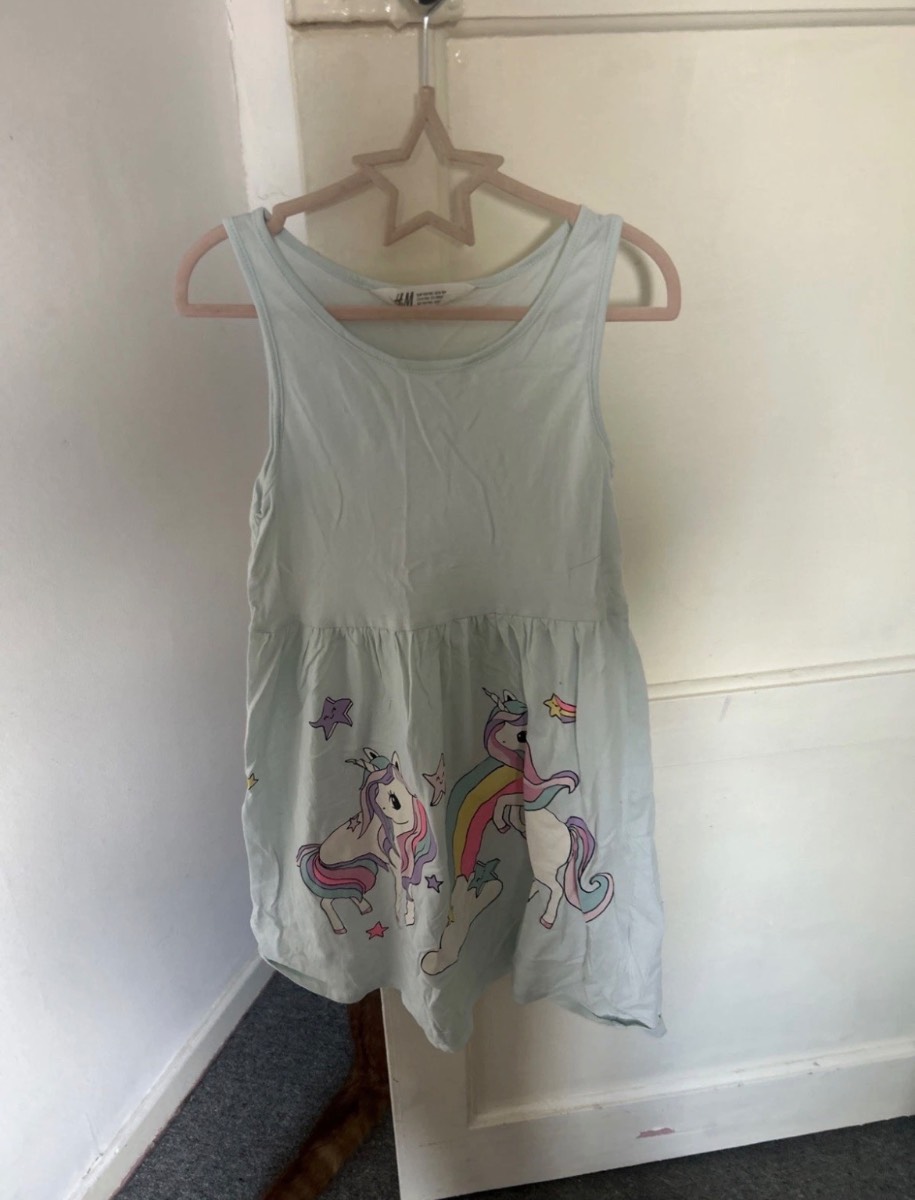 Girls Dress Unicorn  8-10 Years H&M