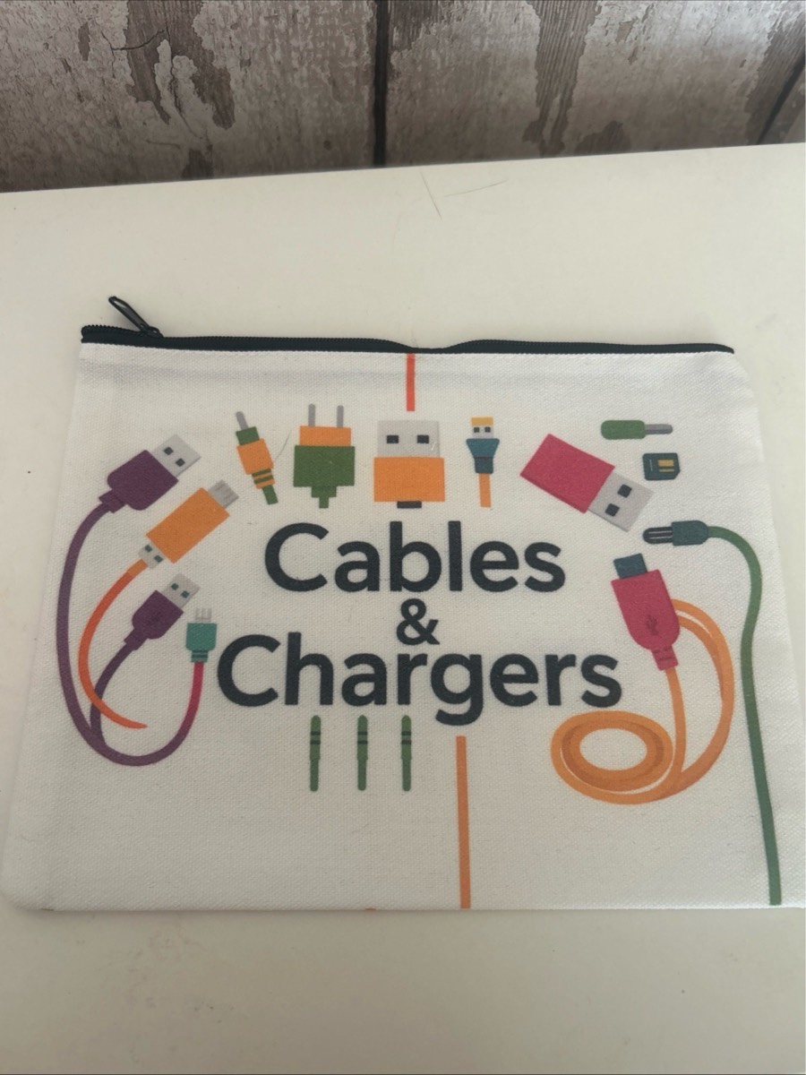 Cables And Charger Zip Bag