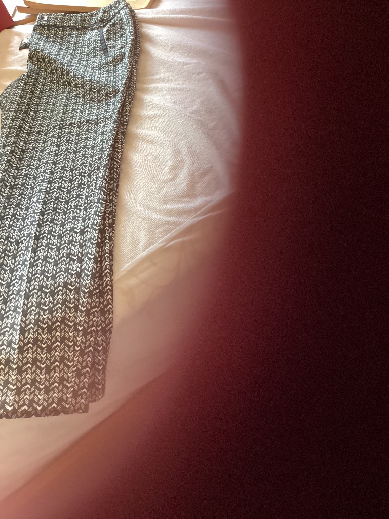 Ladies patterned trousers