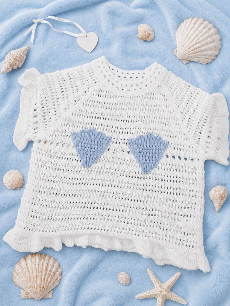 Crochet swimsuit cover up/ top