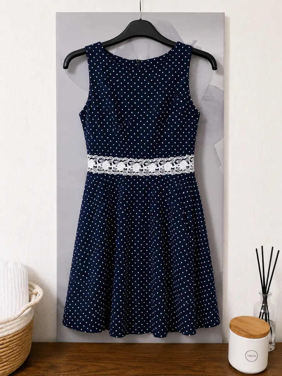 Ladies polka dot summer dress