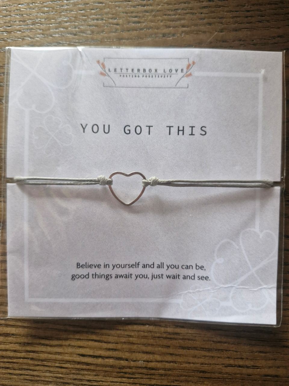 Letterbox love, you've got this bracelet