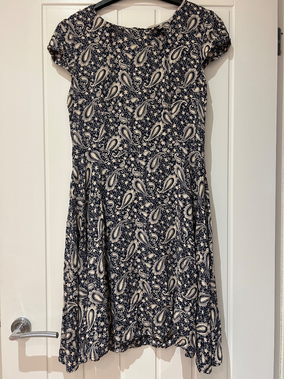Billie & Blossom Navy print summer dress size 10