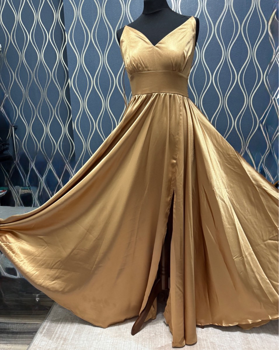 Little mistress bridemaid pleated maxi dress