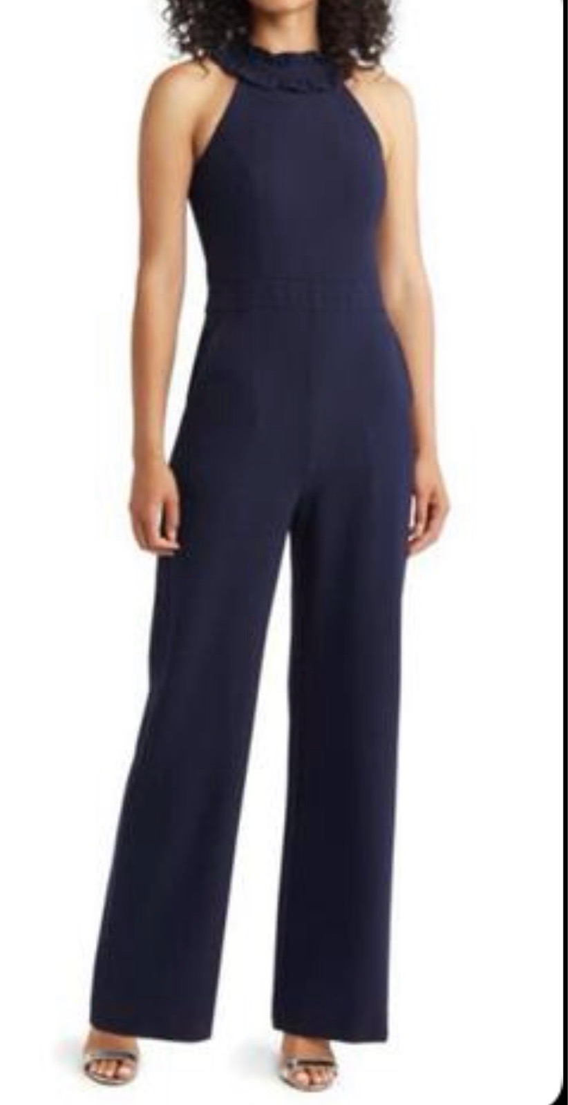 JD Williams navy blue wide-leg multiway halterneck jumpsuit