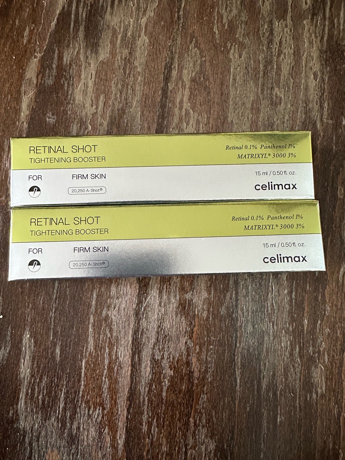 Celimax retinal shot tightening booster 15 ml double pack