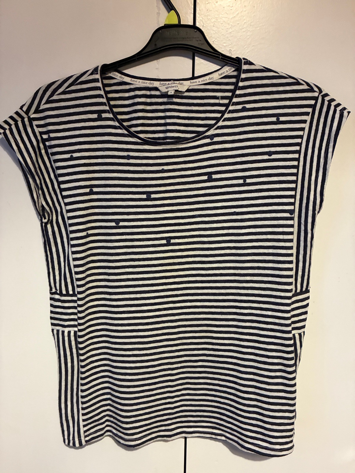 Sandwich striped T Shirt