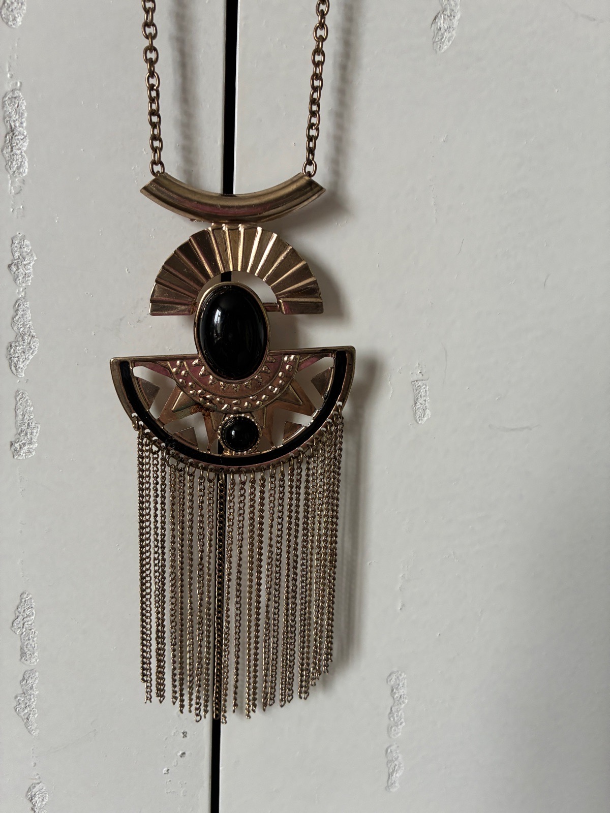 Black and gold necklace