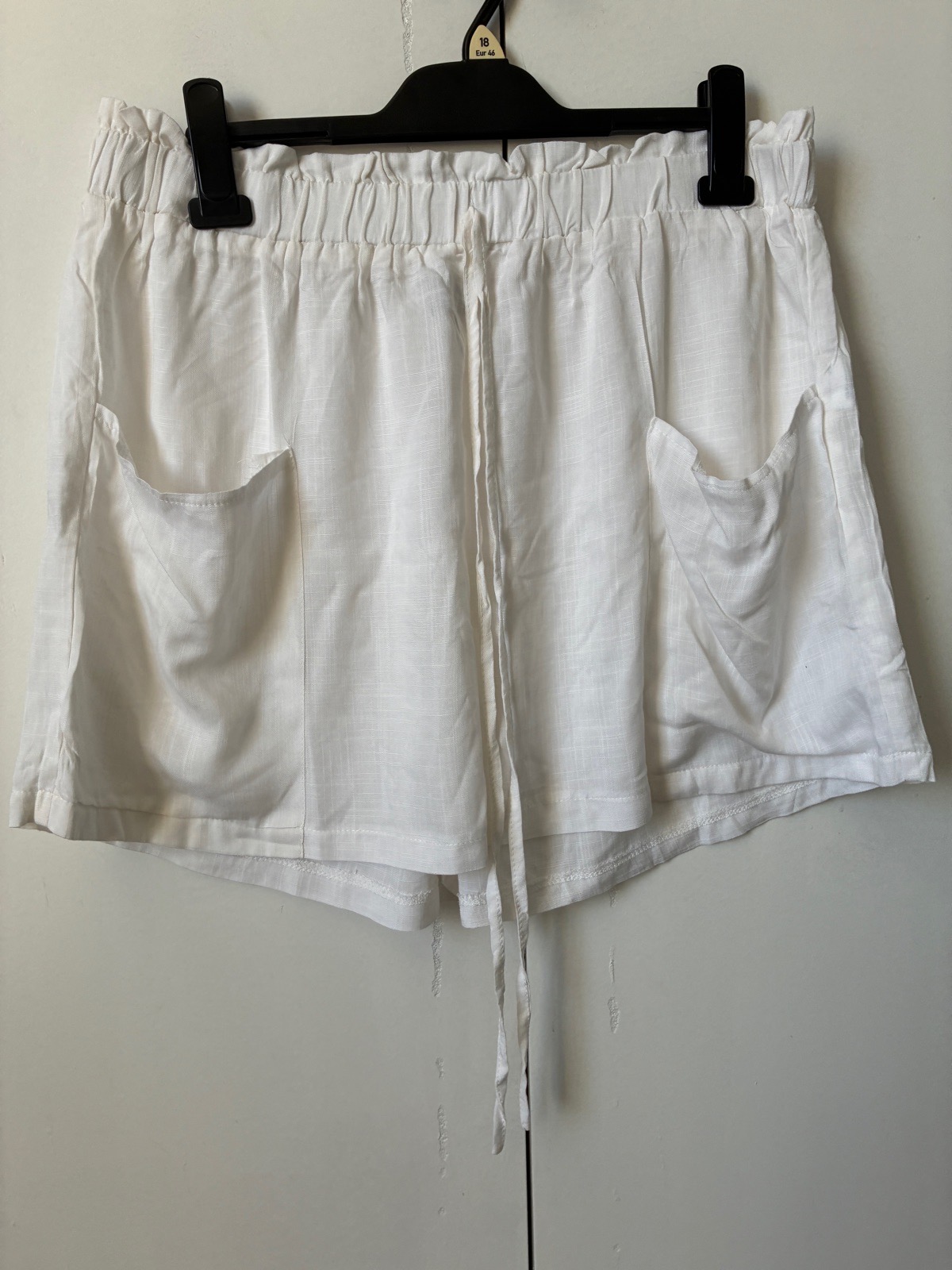 White summer shorts