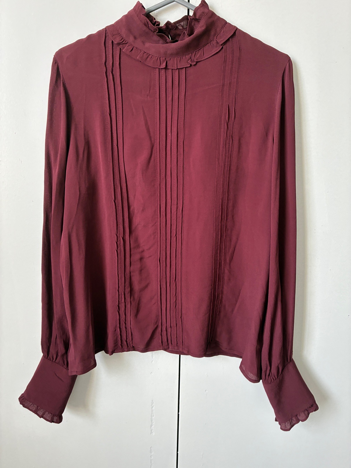 Next high necked sheer blouse